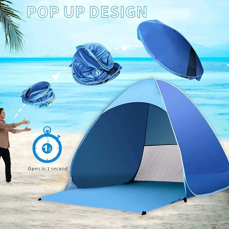 Cheap Goat Tents Beach Tent Ultralight Folding Tent Automatic Open Tent Family Tourist Fish for Family Beach Garden Camping Picnic   